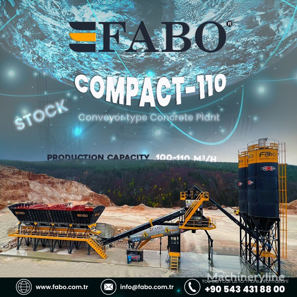 nowa betoniarnia FABO   COMPACT-110 CONCRETE PLANT | CONVEYOR TYPE