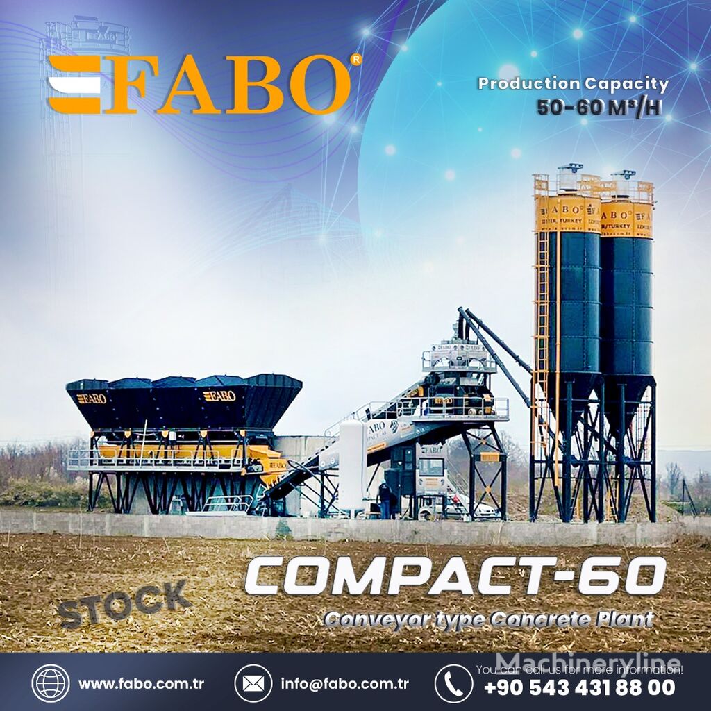 nowa betoniarnia FABO COMPACT-60 CONCRETE PLANT | CONVEYOR TYPE