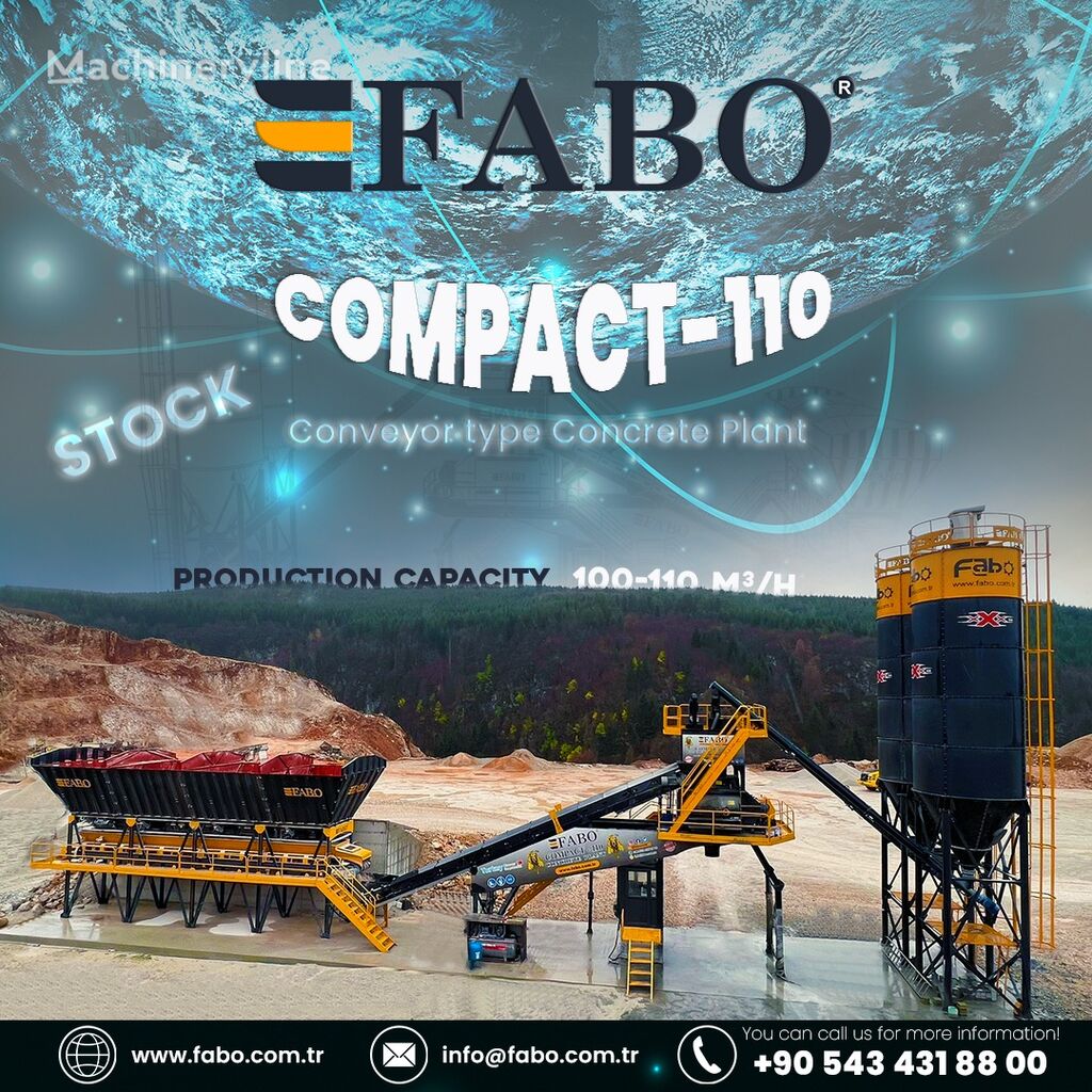 nowa betoniarnia FABO BETONNYY ZAVOD FABOMIX COMPACT-110 | NOVYY PROEKT