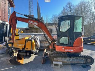 minikoparka 2019 Atlas AC40U Mini excavator w/ 2 buckets and spike hammer