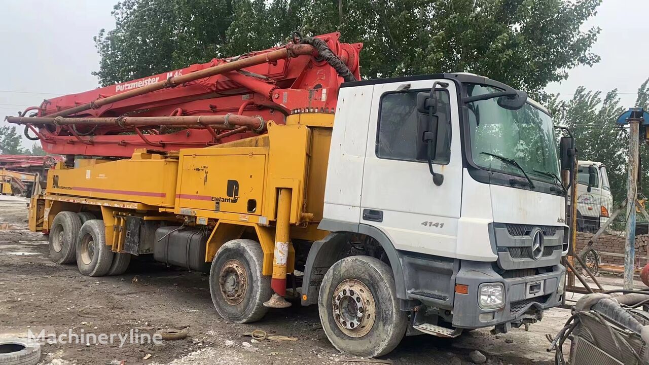 pompa do betonu Putzmeister M42   na podwoziu Mercedes-Benz Actros 4141