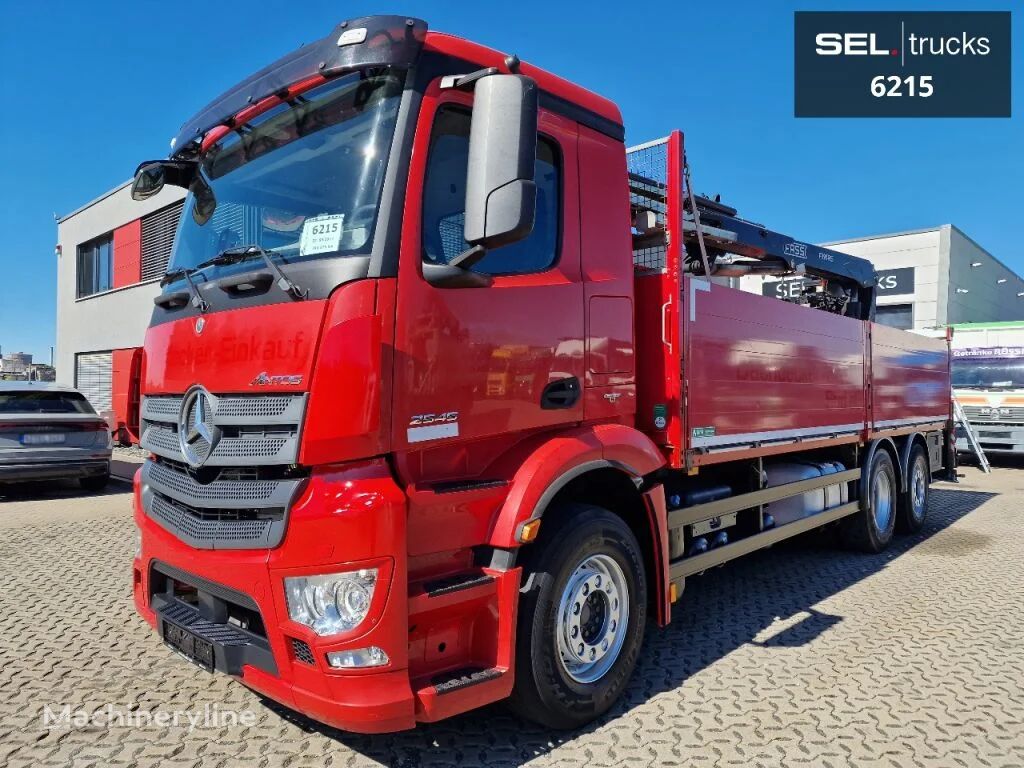 żuraw samojezdny Mercedes-Benz Antos 2545 VOITH Retarder / FASSI F195AS.22 / Xenon / Lenkachse